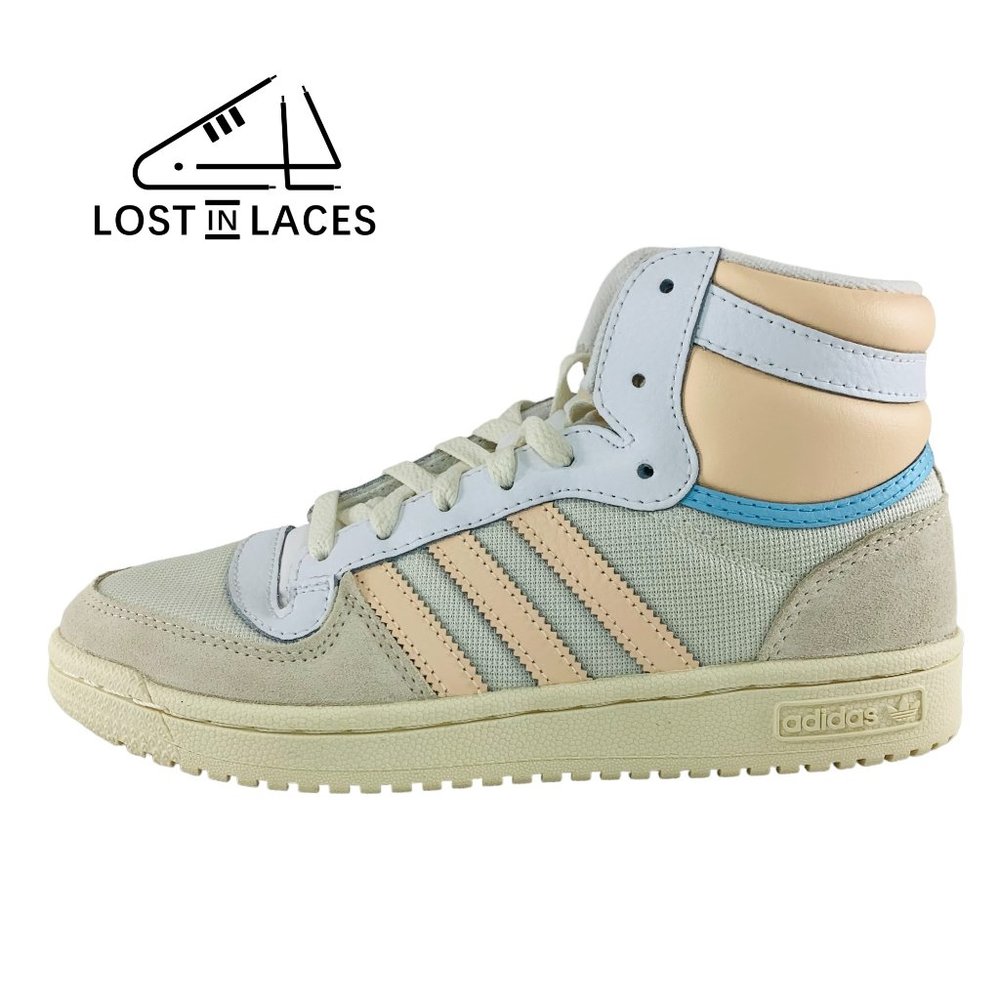 Adidas Top Ten RB Cream White Orange Sneakers, New Women's Shoes HQ1292
